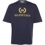 Blaue Vintage Balenciaga T-Shirts für Damen Größe S 