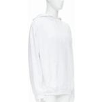 Weiße Bestickte Gothic Balenciaga Damentops mit Kapuze Größe S für den für den Frühling 