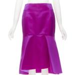 Pinke Vintage Balenciaga Festliche Röcke mit Reißverschluss aus Satin für Damen Größe S für den für den Frühling 