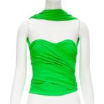 Grüne Vintage Balenciaga Bustier-Tops für Damen Größe M für den für den Frühling 