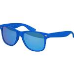 Balinco Sonnenbrille UV400 CAT 3 CE Rubber - mit Federscharnier für Damen & Herren (blau - blau verspiegelt)