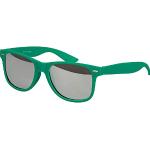 Balinco Sonnenbrille UV400 CAT 3 CE Rubber - mit Federscharnier für Damen & Herren (dunkelgrün - silber verspiegelt)