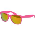 Reduzierte Pinke Verspiegelte Sonnenbrillen aus Polycarbonat für Herren 