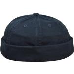 Dunkelblaue Dockercaps mit Klettverschluss aus Baumwolle Handwäsche für Herren Einheitsgröße für den für den Sommer 