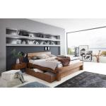 Beige SAM Betten mit Bettkasten aus Massivholz 180x200 
