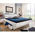 Weiße Main Möbel Betten mit Bettkasten lackiert aus Fichte 200x200 