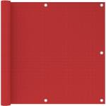 Rote Balkonschirme aus HDPE UV-beständig 