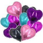 ballonfritz® Herzballons Set in Violett/Pink/Rosa/