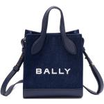 Blaue Bally Lederhandtaschen aus Rindsleder für Damen mini 