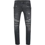 Reduzierte Dunkelgraue BALMAIN Slim Fit Jeans aus Baumwolle für Herren 