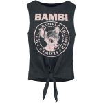 Schwarze Bambi Rundhals-Ausschnitt Print-Shirts für Damen Größe XXL 