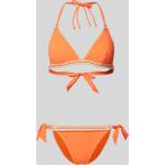 Orange BANANA MOON Neckholder-Bikinis aus Baumwolle für Damen Größe M 