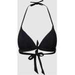 Schwarze Unifarbene BANANA MOON Bikini-Tops aus Polyamid für Damen Größe M 