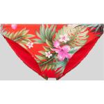 Rote Blumenmuster BANANA MOON Bikinihosen & Bikinislips aus Polyamid für Damen Größe M 