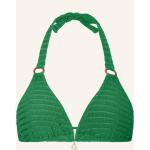 Grüne BANANA MOON Triangel-Tops Gesmokte aus Polyamid ohne Bügel für Damen Größe S 