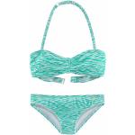 Reduzierte Mintgrüne VENICE BEACH Bandeau Bikinis für Kinder mit Schnalle Handwäsche Größe 170 