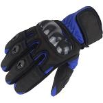 Bangla Sportlicher Sommer Motorradhandschuhe Motorrad Handschuh Textilmix in schwarz blau S