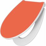 Orange WC Sitze mit Absenkautomatik & Toilettensitze mit Absenkautomatik UV-beständig 