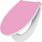 Rosa WC Sitze mit Absenkautomatik & Toilettensitze mit Absenkautomatik UV-beständig 
