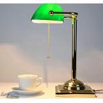Grüne Art Deco licht-erlebnisse LED Tischleuchten & LED Tischlampen poliert aus Glas E27 