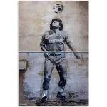 Banksy Art Maradona Picture Print, Diego Maradona