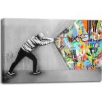 Reduzierte Banksy Leinwandbilder 50x100 