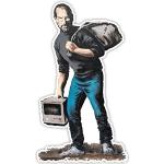 Weiße Steve Jobs Wandtattoos & Wandaufkleber aus Vinyl 