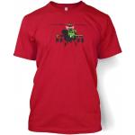 Rote Big Mouth Clothing Banksy T-Shirts aus Baumwolle maschinenwaschbar für Herren Größe L 