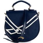 Blaue Maritime Damenschultertaschen & Damenshoulderbags mit Trennfächern 