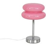 Rosa Lampenschirme für Tischlampen aus Kristall mit USB Anschluss 
