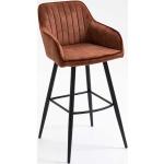 Braune Gesteppte Moderne BestLivingHome Barhocker & Barstühle mit Armlehne Breite 50-100cm, Höhe 100-150cm, Tiefe 50-100cm 2-teilig 