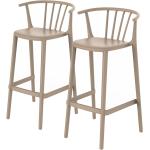 Beige Blanke Design Barhocker & Barstühle mit Rückenlehne Breite 50-100cm, Höhe 50-100cm, Tiefe 0-50cm 2-teilig 
