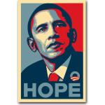 Barack Obama Fairey Hope, seltene Kampagne, 28 x 43 cm