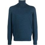 Reduzierte Blaue Langärmelige BARBA Rollkragen Kaschmir-Pullover aus Wolle für Herren Größe XXL 