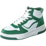 Reduzierte Grüne Gesteppte High Top Sneaker & Sneaker Boots aus Leder für Damen Größe 42 