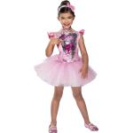 Pinke Barbie Ballerina Faschingskostüme & Karnevalskostüme mit Pailletten aus Polyester für Damen Größe L 