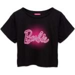 Schwarze Langärmelige Barbie Barbie Rundhals-Ausschnitt T-Shirts aus Baumwolle für Damen Größe 3 XL 