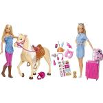 Barbie-Puppe und Pferdespielzeug, Reitzubehör & Puppe Dream House Adventures, Reise blonden Haaren