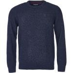 Reduzierte Marineblaue Langärmelige Barbour Strickpullover aus Wolle für Herren Größe XL für den für den Winter 