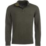 Reduzierte Olivgrüne Tropische Barbour Rundhals-Ausschnitt Herrensweatshirts mit Reißverschluss aus Baumwolle Größe S 