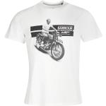 Reduzierte Weiße Barbour Steve McQueen Collection Steve Mcqueen T-Shirts aus Baumwolle für Herren Größe S 