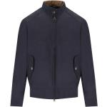 Reduzierte Blaue Barbour Steve Mcqueen Harrington-Jacken mit Reißverschluss aus Baumwollmischung für Herren Größe L 