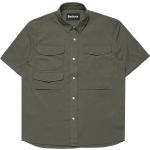 Braune Oversize Barbour T-Shirts aus Nylon für Herren 
