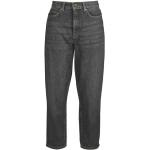 Reduzierte Schwarze Loose Fit Barbour High Waist Jeans mit Reißverschluss aus Baumwolle für Damen Größe L 