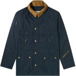 Reduzierte Marineblaue Oversize Barbour Bedale Mini Kurzjacken & Cropped-Jackets mit Reißverschluss für Herren Größe M 