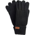 Reduzierte Schwarze Barbour Strick-Handschuhe aus Acryl Handwäsche für Damen 