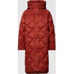 Rostrote Gesteppte Barbour Damensteppmäntel & Damenpuffercoats mit Reißverschluss aus Samt mit Kapuze Größe XS für den für den Herbst 