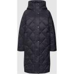 Marineblaue Gesteppte Barbour Damensteppmäntel & Damenpuffercoats mit Reißverschluss aus Samt mit Kapuze Größe XS für den für den Herbst 