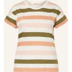 Olivgrüne Gestreifte Barbour T-Shirts aus Baumwolle für Damen Größe L 
