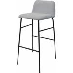 Reduzierte Schwarze Minimalistische Barhocker & Barstühle aus Textil Breite 0-50cm, Höhe 0-50cm, Tiefe 0-50cm 